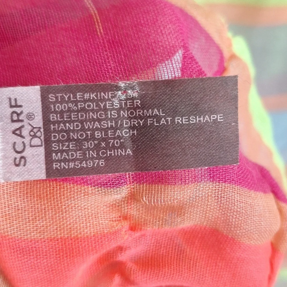 Colorful Striped Oversized Infinity Scarf